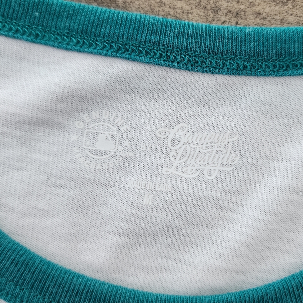 Seattle Mariners Women's Ringer Tee Medium NWT - Picture 15 of 16